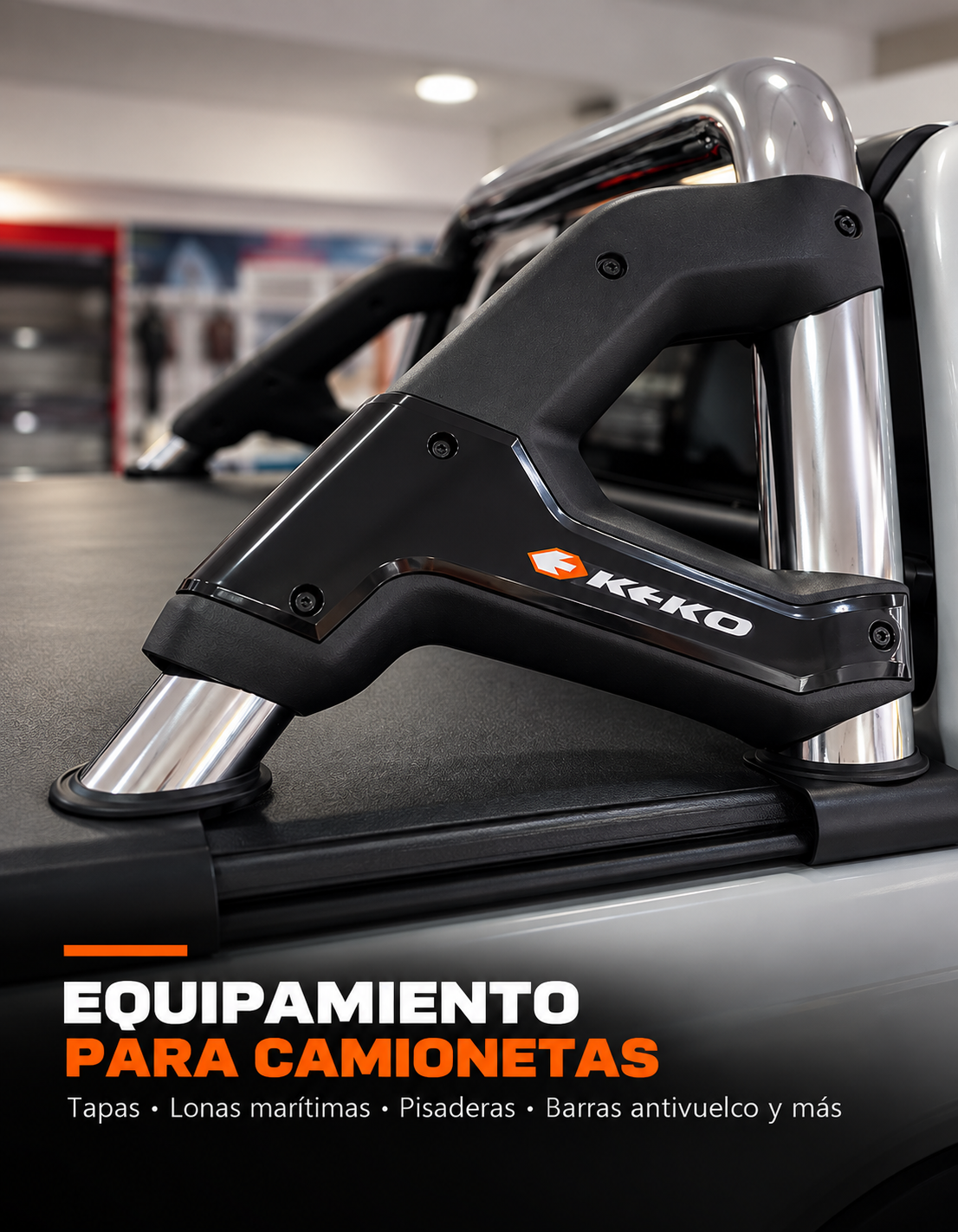 Equipamiento para camionetas - tapas, lonas marítimas, pisaderas y barras antivuelco