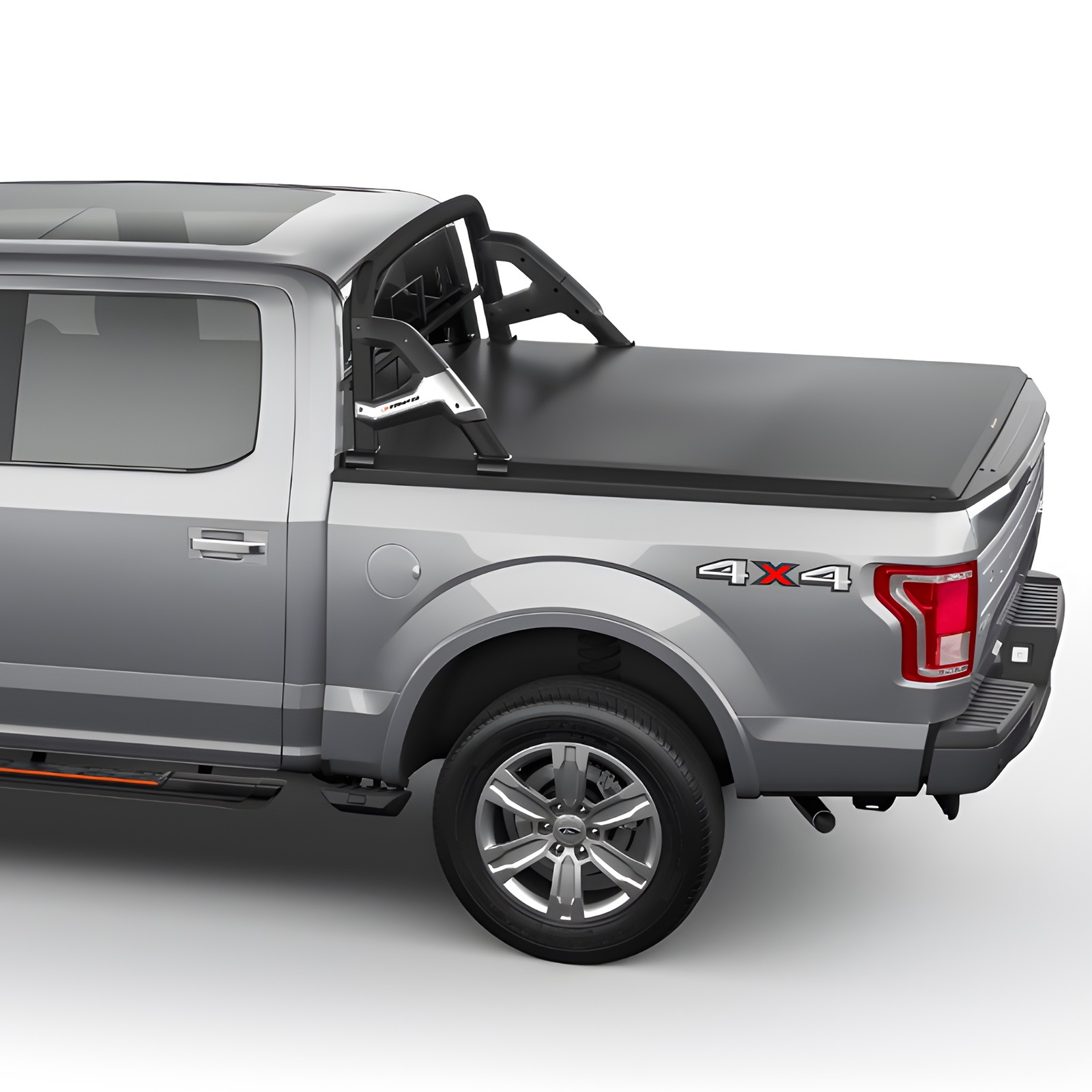 Camioneta Ford F-150 con lona marítima instalada
